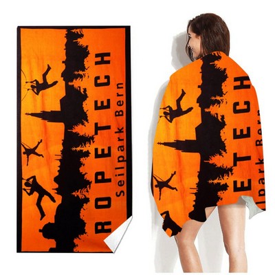 Microfiber Beach Towel- Full Color- 1 Side