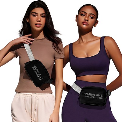 Crossbody/Beltbag with Rhinestone strap