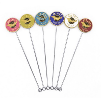 Coffee Stirring Rod with Round Metal Pin Top