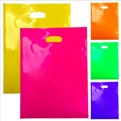 Soft PE Plastic Die Cut Shopping Bag