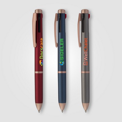 Trio Rose Gold Multi-Ink Pen - Full-Color Inkjet