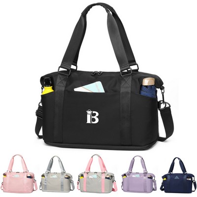Handheld Crossbody Polyester Travel Duffel Bag