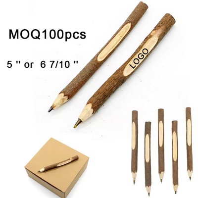 Eco-Friendly Natural Real Wood Branch Ballpoint Pen (MOQ 100Pcs)