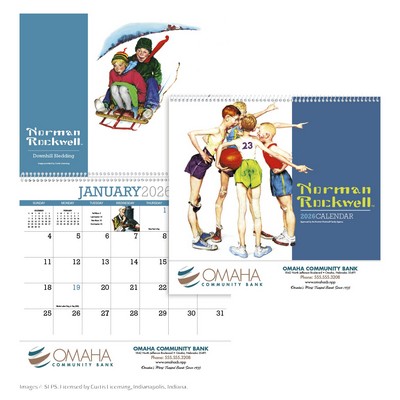HotLine® Products Norman Rockwell Appointment Calendar - Spiral