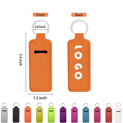 Square Lipstick Bag Keychain