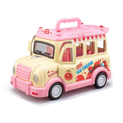 Pull Back Alloy Q Version Ice Cream Car