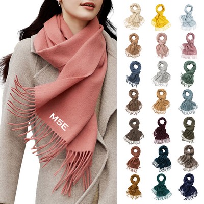 Winter Warm Scarf with Tassel