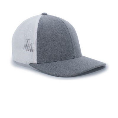 Pacific Headwear Heather Trucker Flexfit
