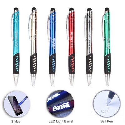 Stylus Ballpoint Pen With Bright Logo