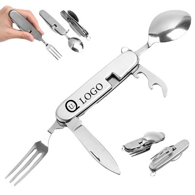 6-In-1 Folding Camping Cutlery