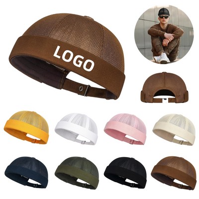 Summer Mesh Brimless Docker Cap