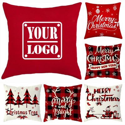 18" x 18" Christmas Throw Pillows