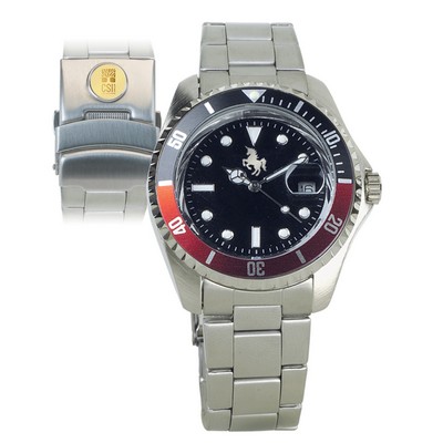 Ladies' Sports Wristwatch W/ Gold Medallion