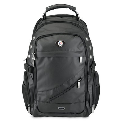 Executive Backpack W/ Color Medallion