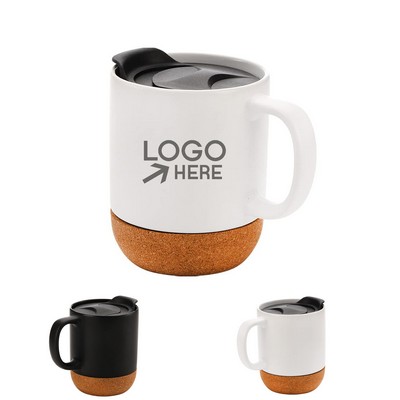 Ceramic Coffee Mug With Cork Bottom