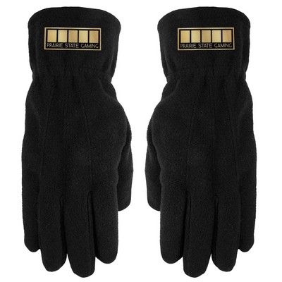 Fleece Text Gloves