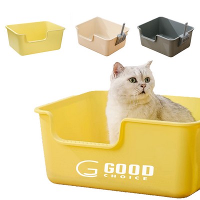 Open Cat Litter Box