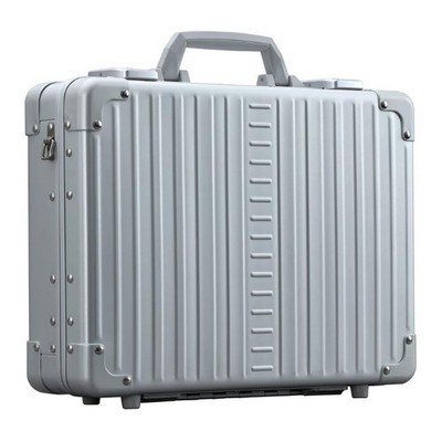Aleon® 15" Business Attache Aluminum Hardside Business Briefcase, Platinum