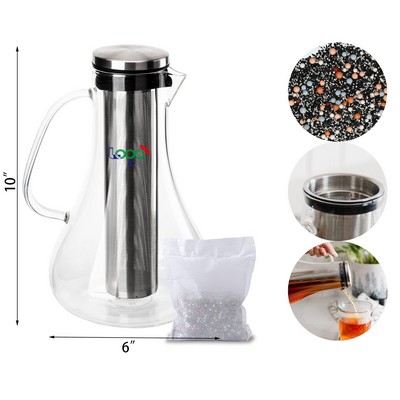 Ph Replenish Glass Alkaline Water Pitcher