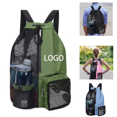 Drawstring Ventilator Mesh Equipment Bag
