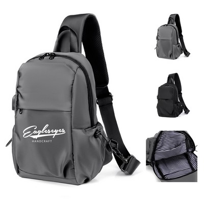 Chest Bag with Usb Charging Port