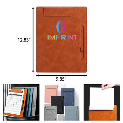 A4 Leather Clipboard Folder