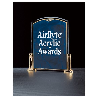 Airflyte Sapphire Marble Acrylic w/Gold-Plated Brass Base