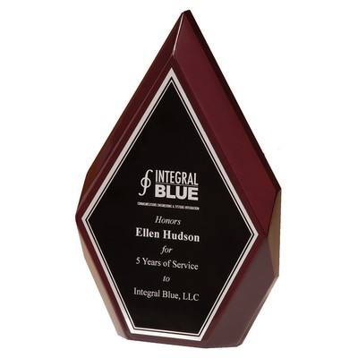 Rosewood High Gloss Diamond w/Black and Silver Plate