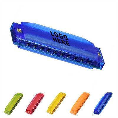 10-Hole Plastic Harmonica