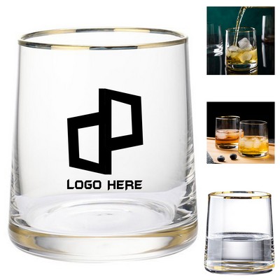 Household Whiskey Gold-Edged Glasses