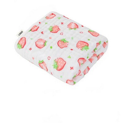 Lightweight Cotton Jacquard Toddler Blanket