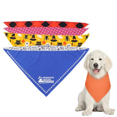 Reversible Dog Scarf Funny Cat Bib Pet Triangle Scarves.