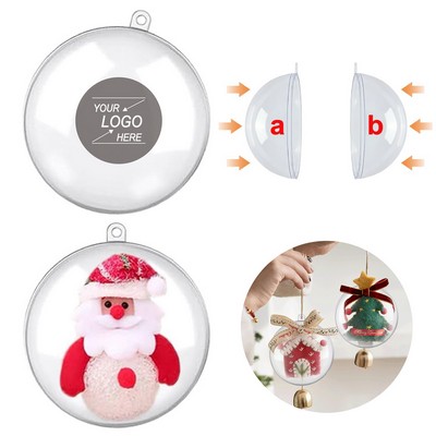 Fillable Ornaments Balls for Christmas Tree Décor.