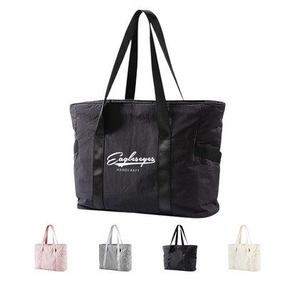 Tote Bag with Yoga Mat Buckle