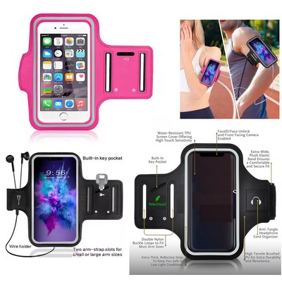 Promotek iBank® Running Sport Armband compatible with iPhone 16, Galaxy Phones & More