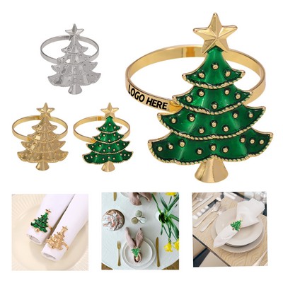 Christmas Tree Metal Napkin Ring