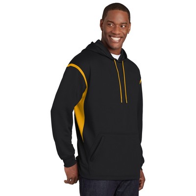 Sport-Tek Tech Fleece Colorblock Hooded Sweatshirt