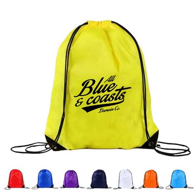 Sport Polyester Drawstring Backpack