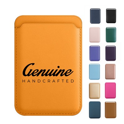 Pu Leather Cordless Phone Wallet Magnetic Card Holder