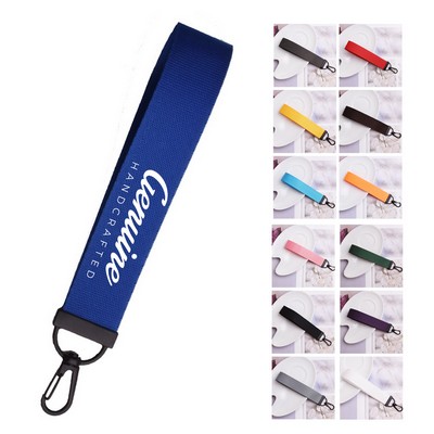 Hand Wrist Nylon Lanyard Key Chain