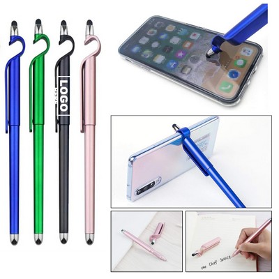 3-in-1 Phone Stand Stylus Pen with Ballpoint.