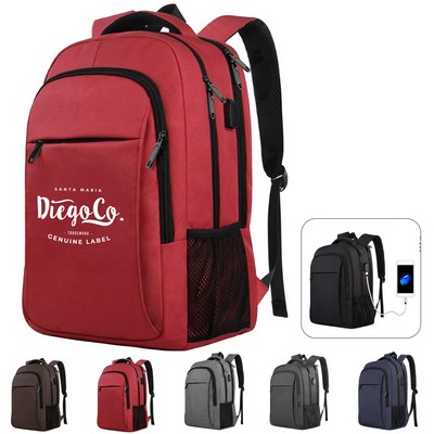 USB Oxford Laptop Backpack