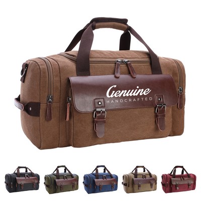 Vintage Canvas Large Travel Bag