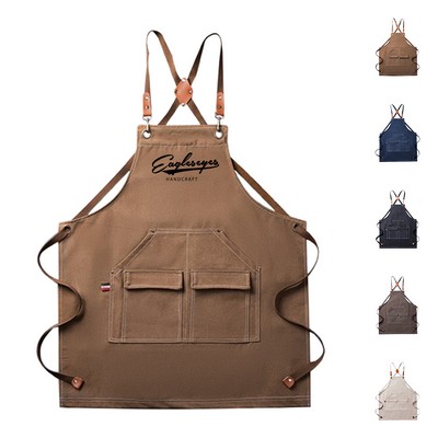 Canvas Cross-Back Apron
