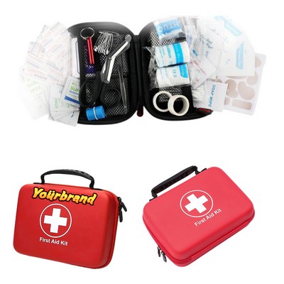 98 Pieces First Aid Kit In Easy Carry Zipper Case