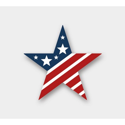 Star - Permanent Outdoor Sticker - 3.125" x 3"