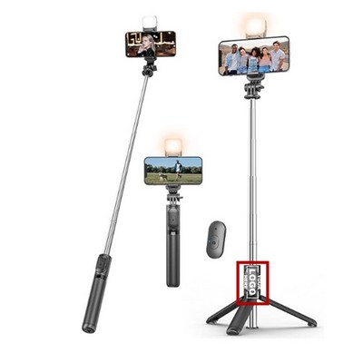 Portable Selfie Stick Tripod with Anti-Shake and Telescoping Handle