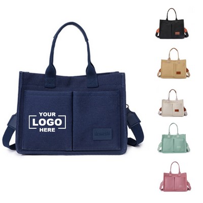 Women's Retro Canvas Tote Bag.