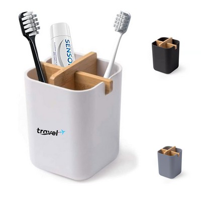 Bamboo Toothbrush Holder