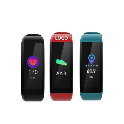 Smart Fitness Bracelet With Heart Rate Body Temperature Monitor